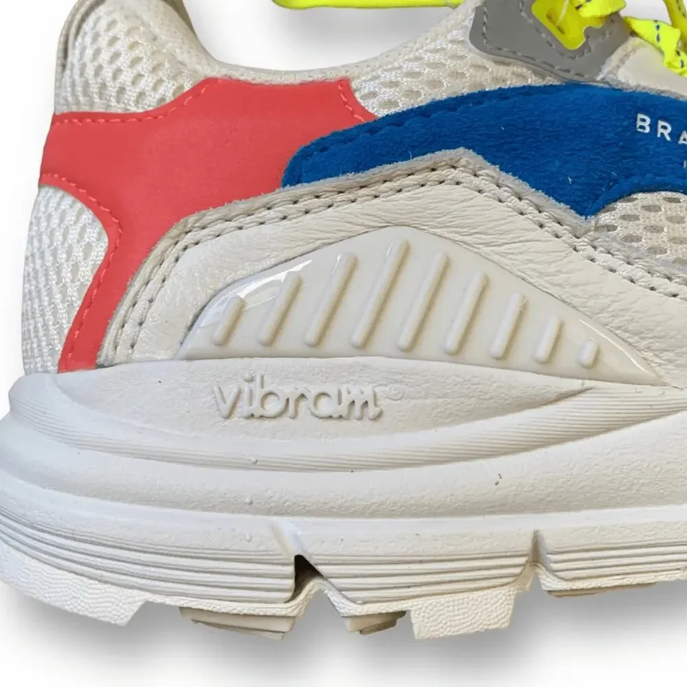 Brandblack Vibram Nomo Sneakers White Blue Coral Neon 7 Mens 8.5 Womens Unisex